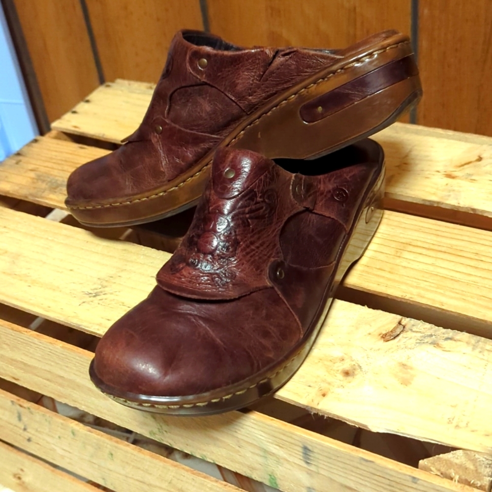 Born Leather Clogs